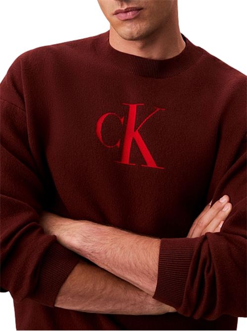 Maglione misto cashmere con logo Calvin Klein Jeans | LV04RD305GXWI